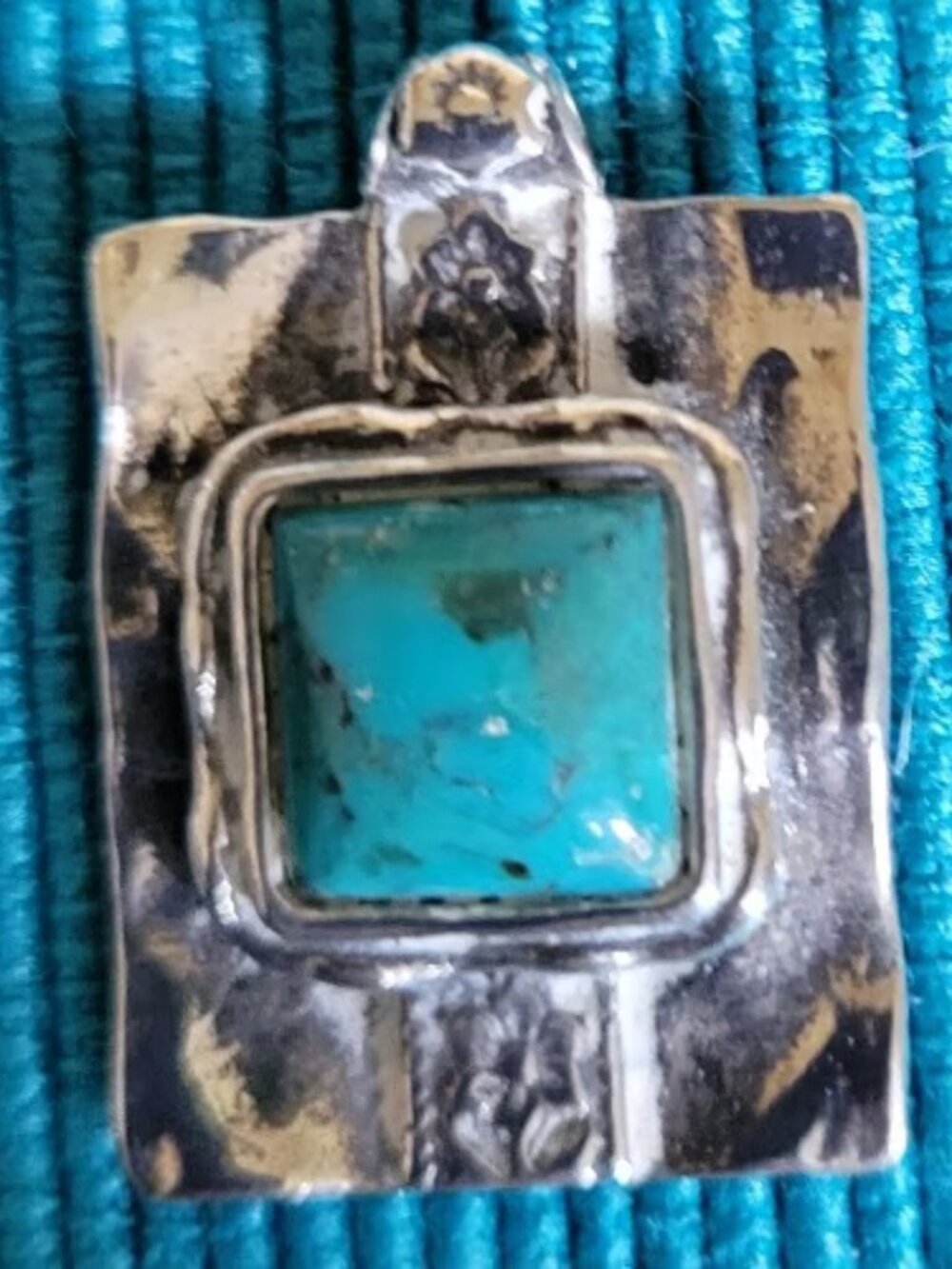 Shablool Sterling Silver Turquoise Pendant